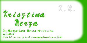 krisztina merza business card